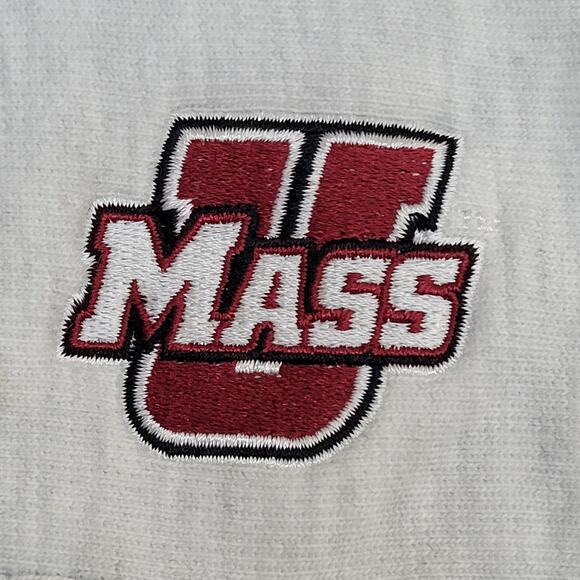 Champion U-Mass 1/4-Zip Sweatshirt Womens Medium 18x25 - Picture 12 of 16